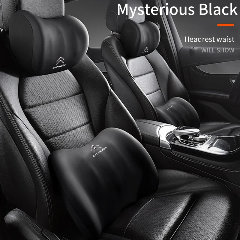 

Memory Foam Car Logo Seat Headrest Lumbar Support Neck Cushion For Citroen C4 C3 C5 C1 C2 Berlingo Celysee Cactus Picasso