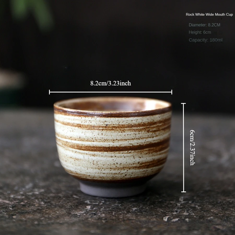 1pc Vintage hand-painted ceramic coffee cup creative kiln change kung fu master cup tea drinks wine glass