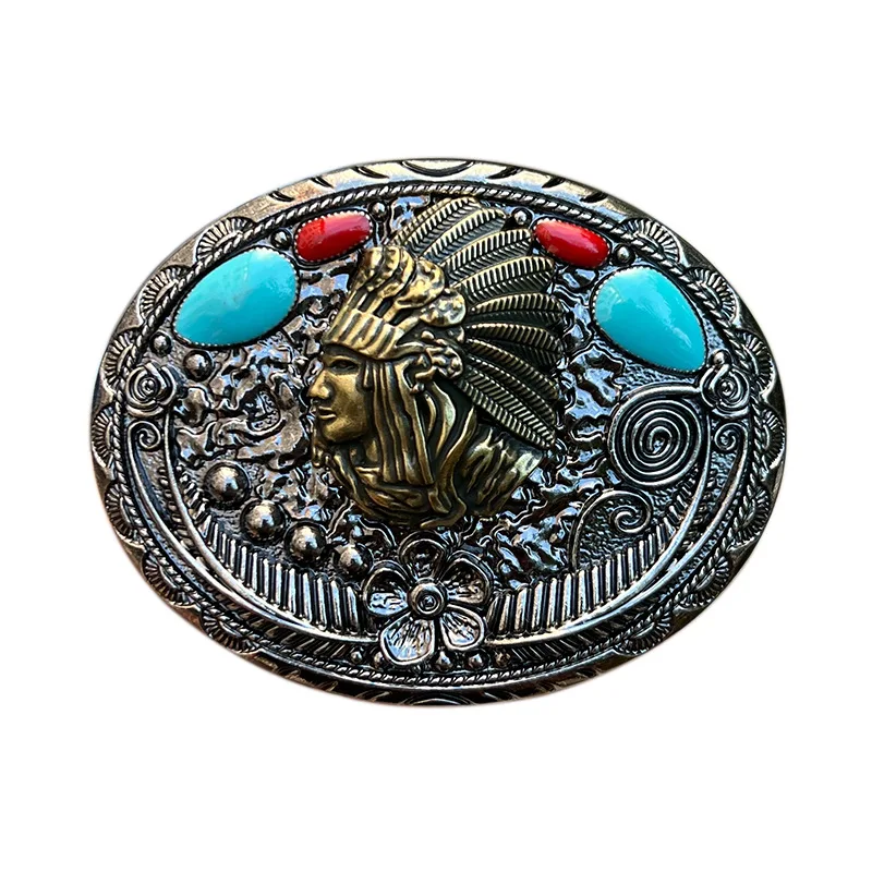 Ethnic wind belt buckle west