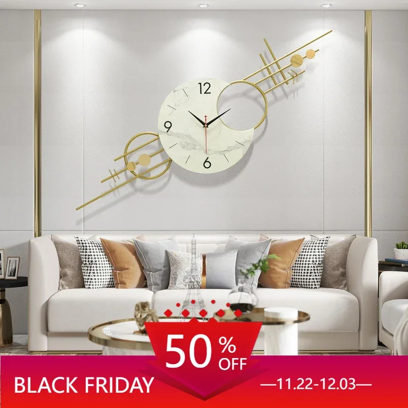 

Stylish Kitchen Large Wall Clock Modern Design Hall Electronic Decorative Wall Clock Living Room Relogio De Parede Home Decor