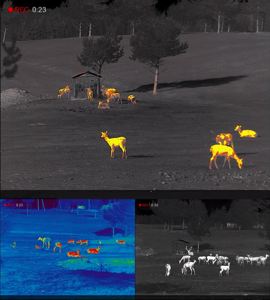 8x طويلة المدى الصيد الحرارية نطاق Cmera C8 C18 25 مللي متر التصوير الحراري الأشعة تحت الحمراء أحادي العين للرؤية الليلية البصر