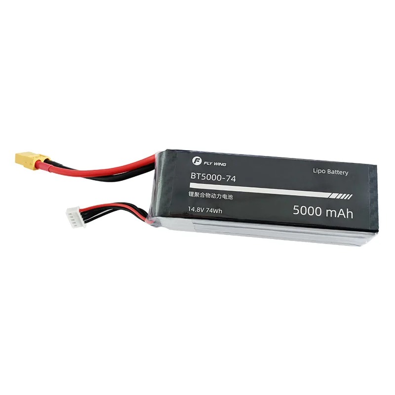 Original Fly Wing 4S 14.8V 40C 5000mAh Li-Poly Battery For FW450 FW450L V2.5 V3 6CH 450 Remote Control Electric RTF RC Helicoper