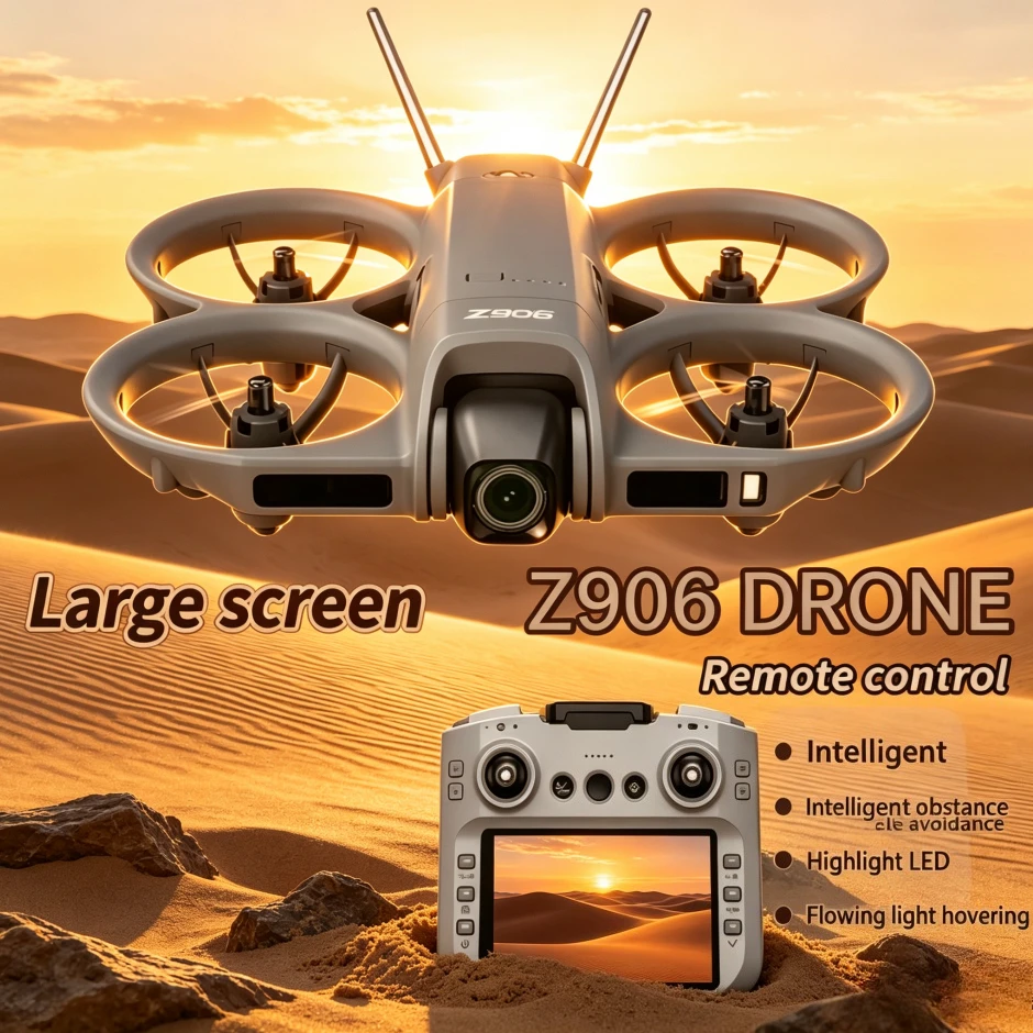 Original Z906 GPS Foldable Drone 8K Dual Camera 5G WiFi FPV 4-Side Obstacle Avoidance Optical Flow Gyro Smart RC Quadcopter