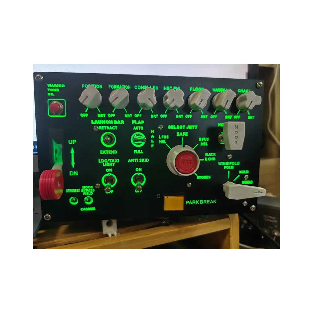 

Simulated Flight Landing S witch Panel, Universal Non-Yisheng, Customizable Button Functions, USB Interface.