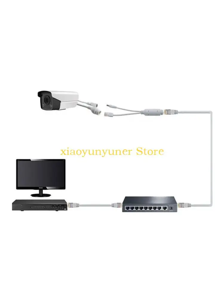 P9JB 48V to 12V, IEEE 802.3af Compliant, 10/100Mbps PoE Splitter for Surveillance