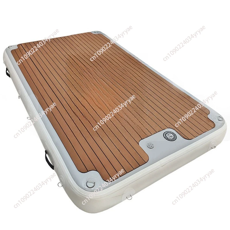 

Inflatable Floating Dock Air Dock Platform Floating Island Raft with None-Slip Surface for Pool Beach Ocean