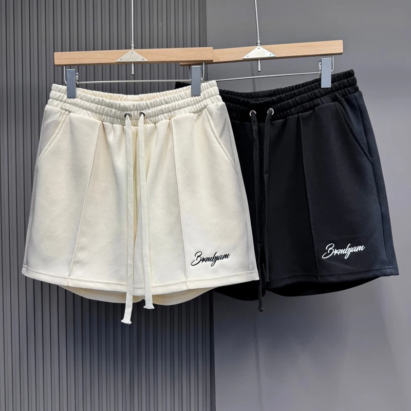 

Summer Sports Shorts Retro Street Pants Casual High Street Loose Trendy Brand American Basketball Quarter Pants for Men Women