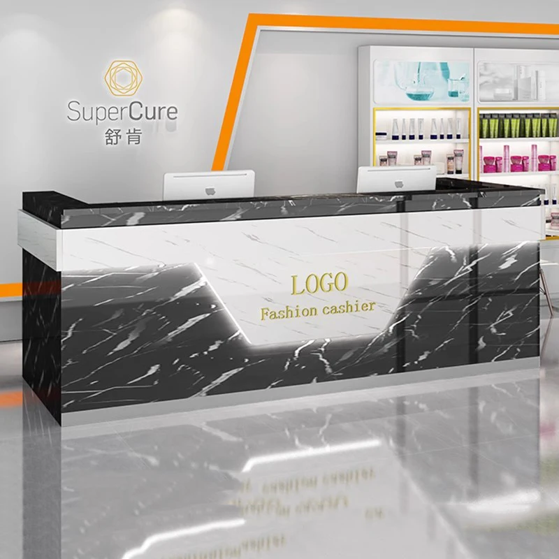 Modern Company Reception Desks Organizers Design Long Display Executive Reception Desks Luxury Scrivania Commercial Furniture