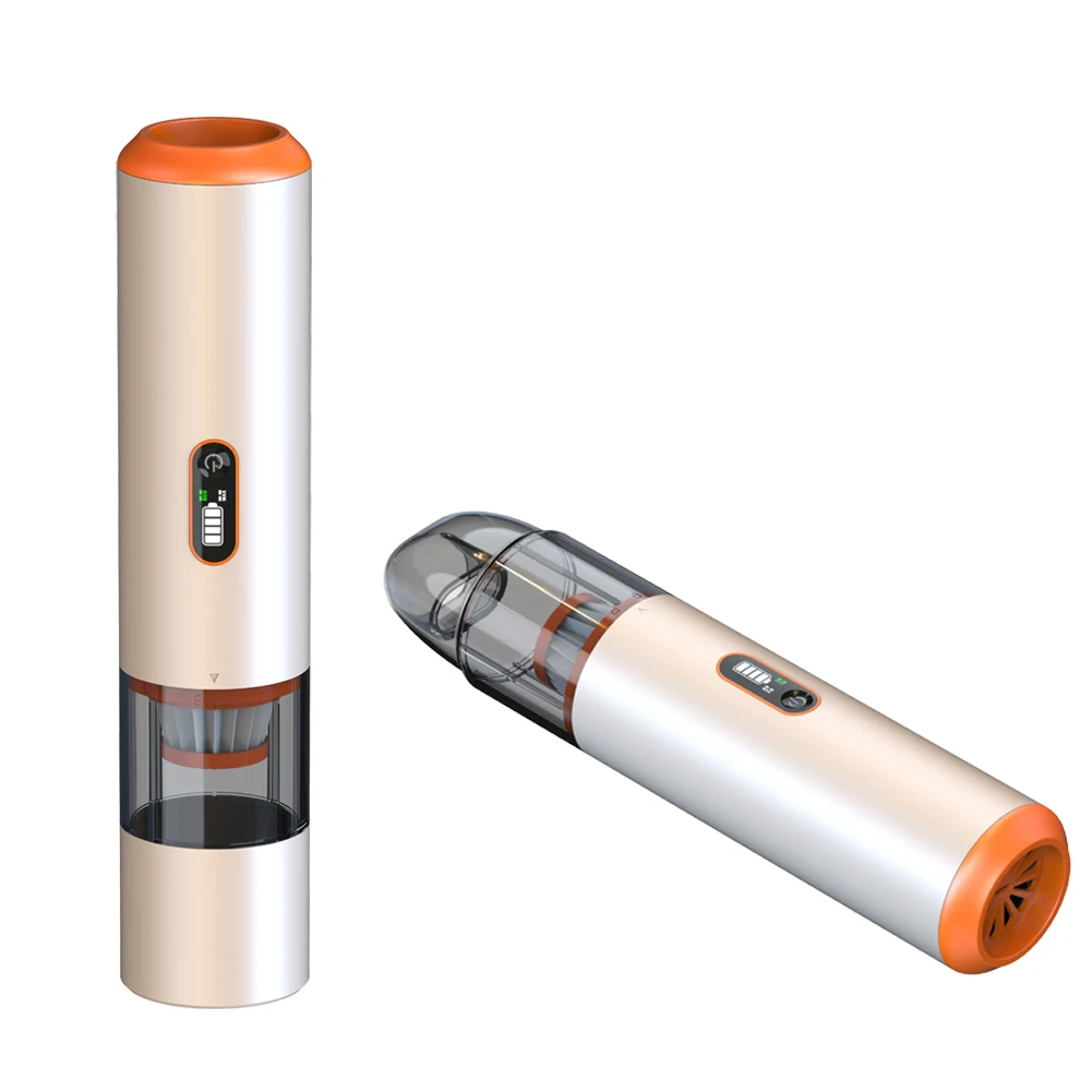 Portable High-performance Motor Beige With Display Handheld 3 In 1 Cleaner & Blower & Pumping Mini Vacuum Cleaner V22S