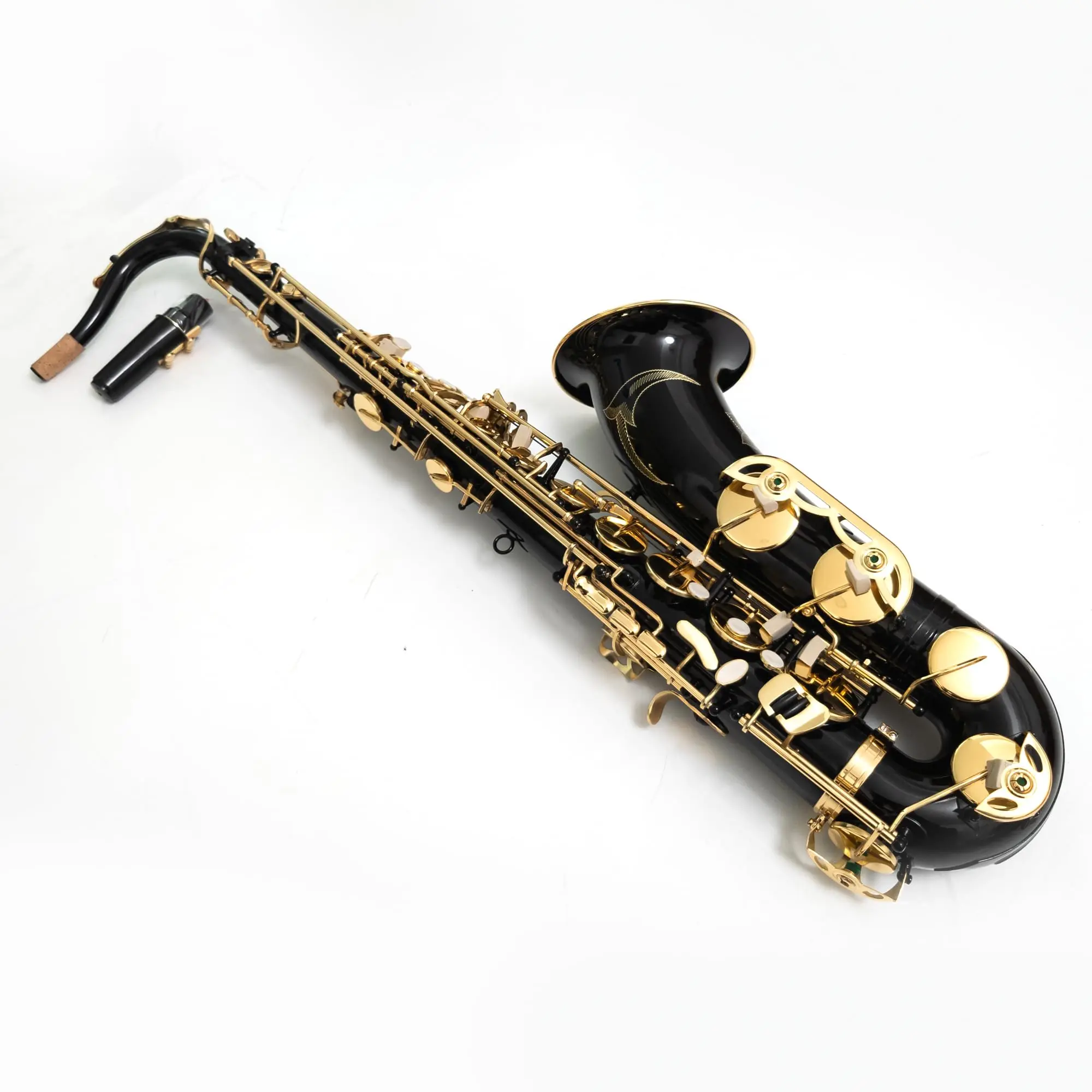 

Professional Alto Saxophone for Beginners & Adults Glossy Black Finish Gold-Plated Keys with Case & Accessories