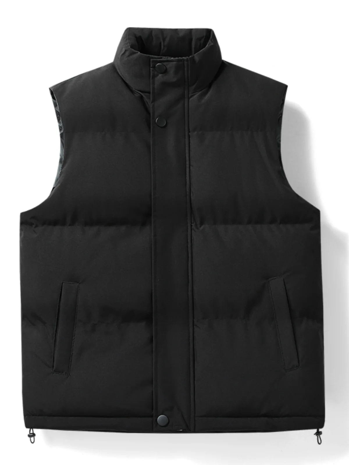 

Мужской утепленный жилет из хлопка с подкладкой, теплый, модный, больших размеров, с наплечными подушками, для осени и зимы