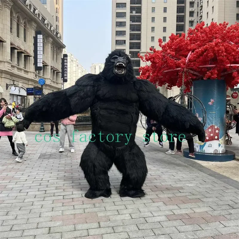 2024 Inflatable Gorilla King Kong Costume The Gorilla Plush Furry Mascot Animal Venice Carnival Dress Fursuit Festival Cosplay