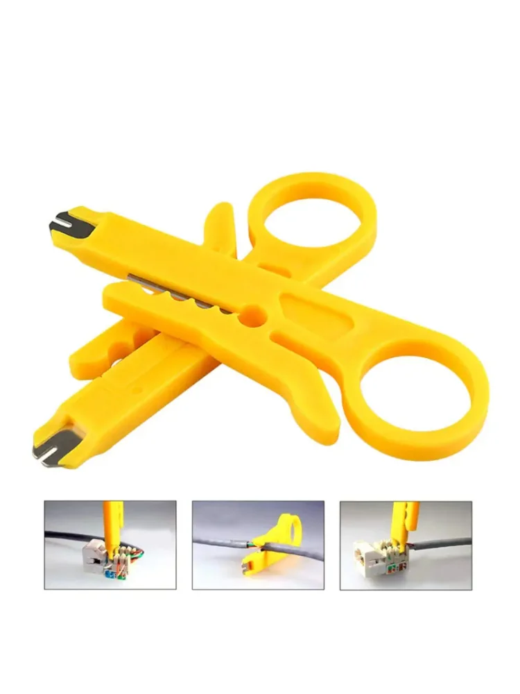 Pince à sertir pour dénuder les câbles, outil de sertissage, couteau multi-dénudeur, Mini décantation Portable électrique droit