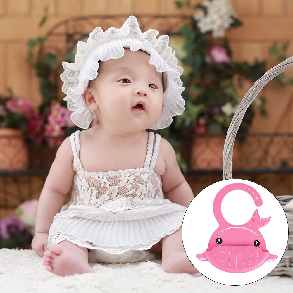 

1Pcs Food-Grade Silicone Kids Bib for Toddlers Ergonomic Adjustable 6-Level Neck Strap Non-Slip Easy-Clean Safe Odorless Dinning