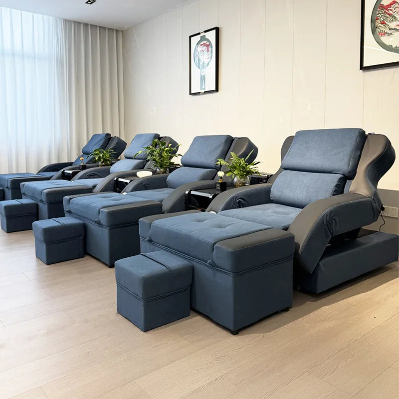 

bath sofa Electric foot soaking pedicure Ear picking massage bed Rest hall Foot recliner Foot massage sofa chair spa pedicure