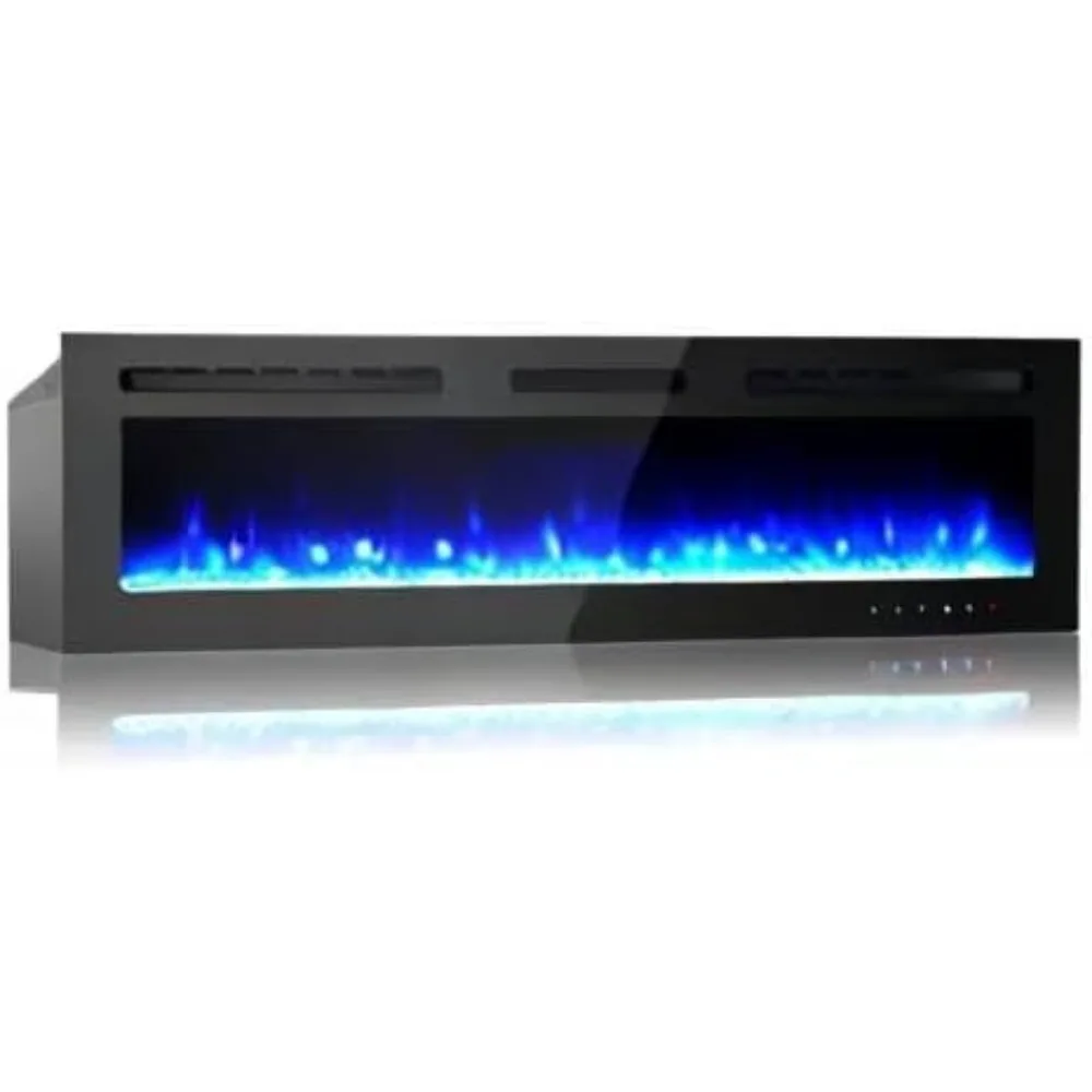 

Electric Fireplace, 60 Inch Electric Fireplaces, Wall Fireplace Electric with Remote Control, Wall Fireplaces Recessed Home