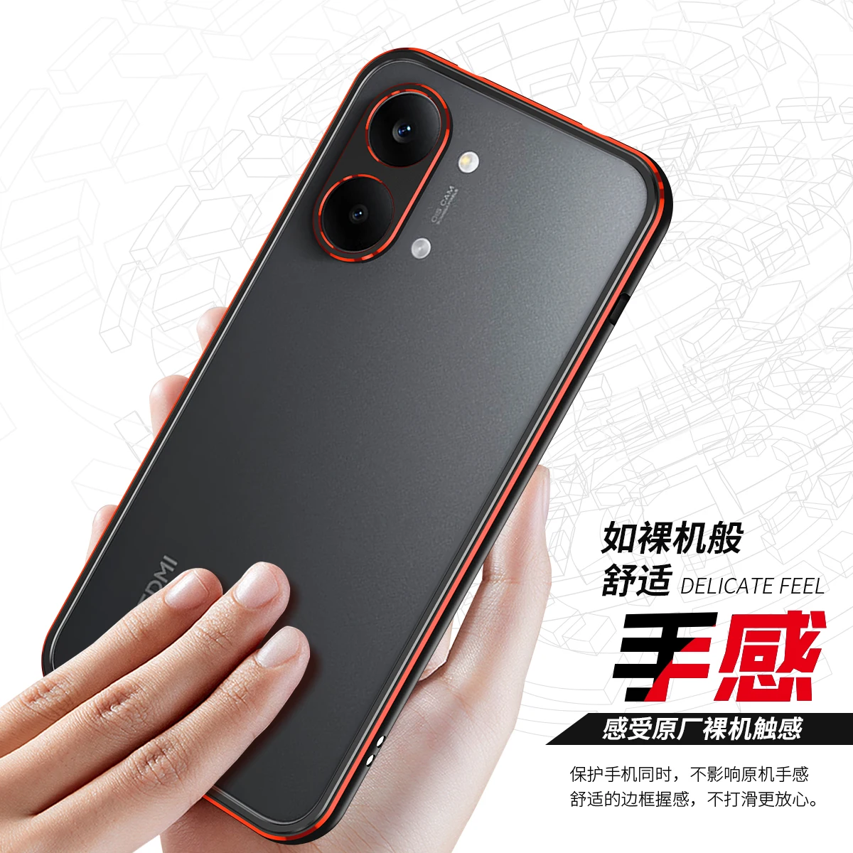 

Metal Frame Bumper Phone Case For Redmi Turbo 5 Max Aluminum Alloy Hard Bumper Protective Casing Cover For Redmi Turbo5 Max