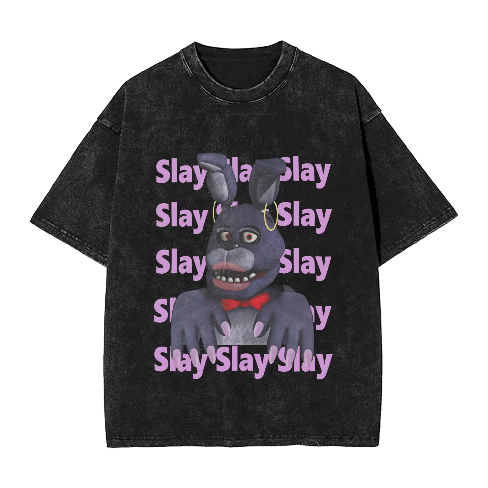 

FNAF At Freddys T-Shirt Men Funny Cotton Tee Shirt Round Collar Short Sleeve T Shirt Birthday Present Clothes