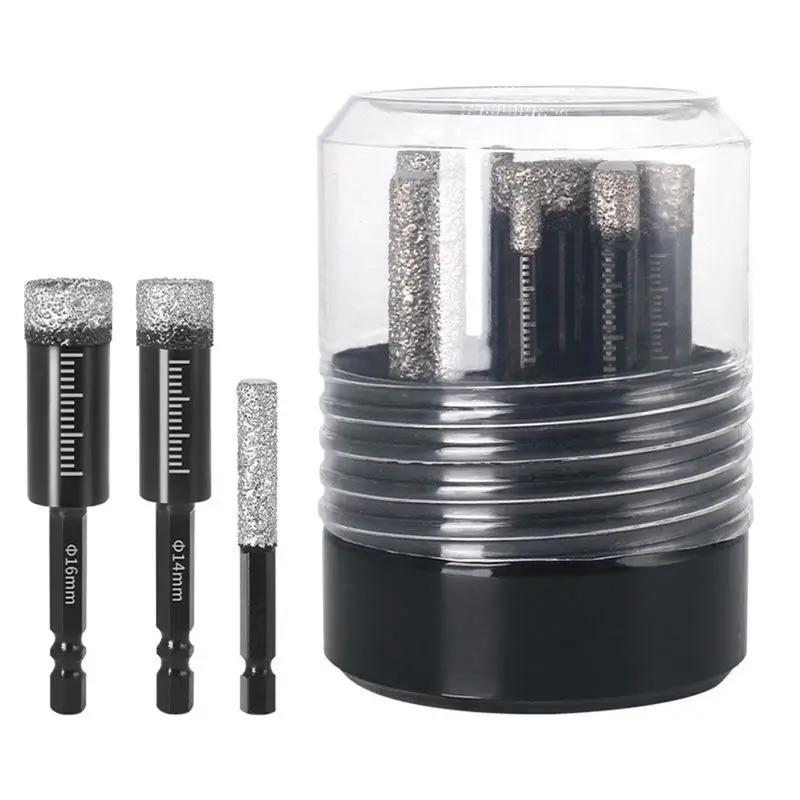 

AAAF Diamond Drill Bit Diamond Drill Bit Andgrinding Rod Set Forceramic Tile,Glass,Marble