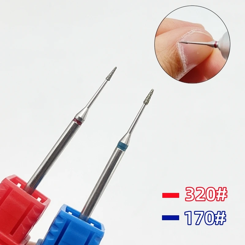 1/2Pcs Diamond Manicure Nail Drill Set Professional Manicure Pedicure Tools for Gel Polishing Removal and Dead Skin Exfoliat Bit - 4