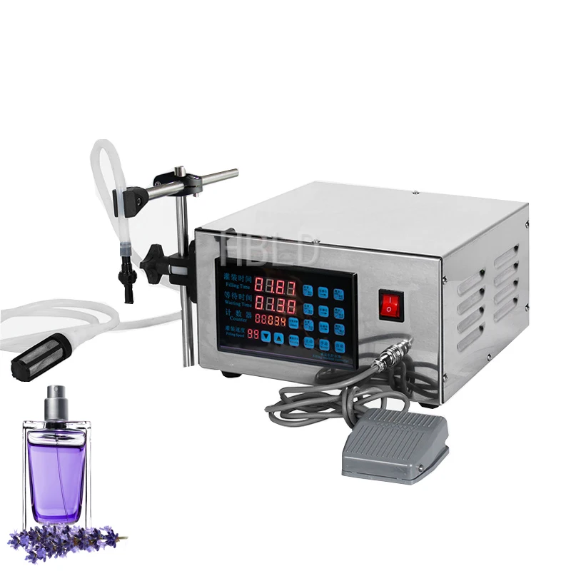 Small Drinking Water Liquor Filling Machine Single Head Cnc Pump Drinking Water Liquid Filling Machine