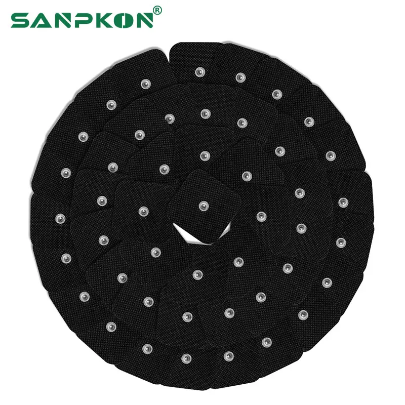 

50/100PCS EMS Neuromuscular Stimulator Electrode Pads Self Adhesive for Tens Massager Non-woven Conductive Gel Physiotherapy Pad