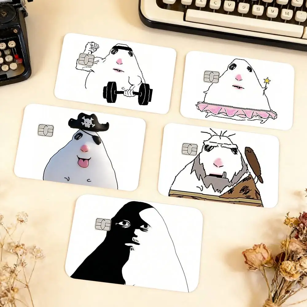 

Hamster Caveman Waterproof Film Skin Cover Credit Card Stickers Debit Front Bank Bus Pass