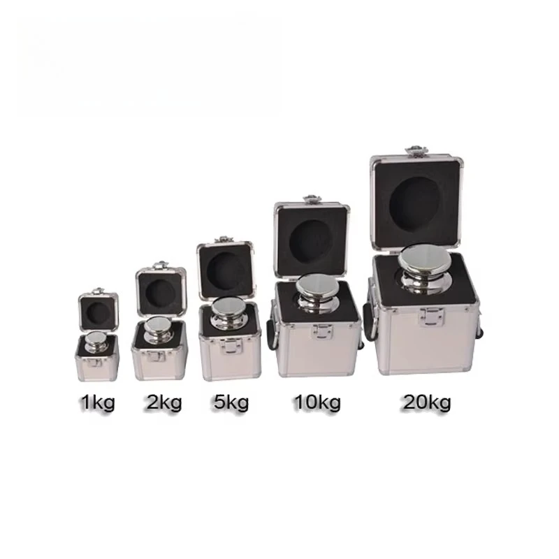 Multi Grade Stainless Steel Calibration Weight Box E2 F1 F2 M1 Precision Calibration Weights Set 1mg-2kg For Lab Balance Scale C