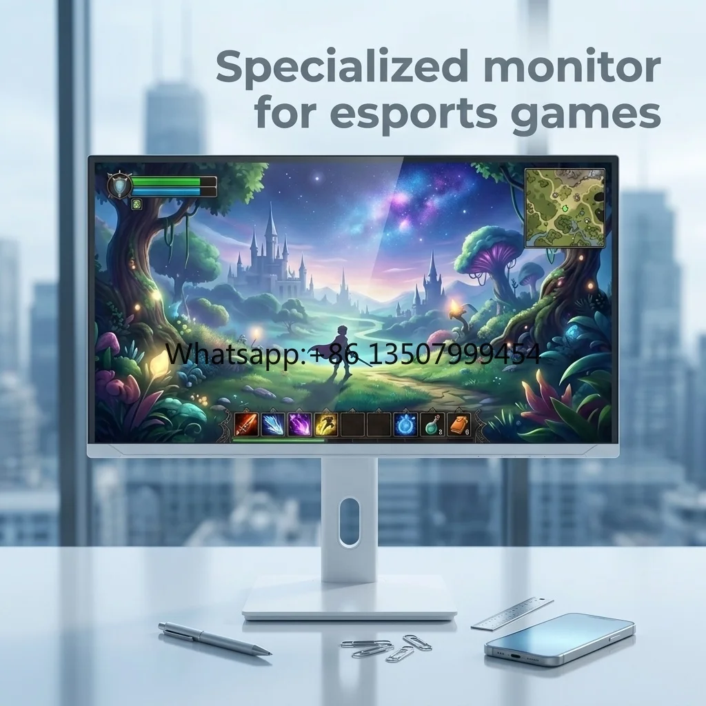 24.1 Inch 600Hz LED Gaming Monitor 100% RGB 2K Built-in Speaker for PC Desktop Office Use LCD Monitor Africa Monitor