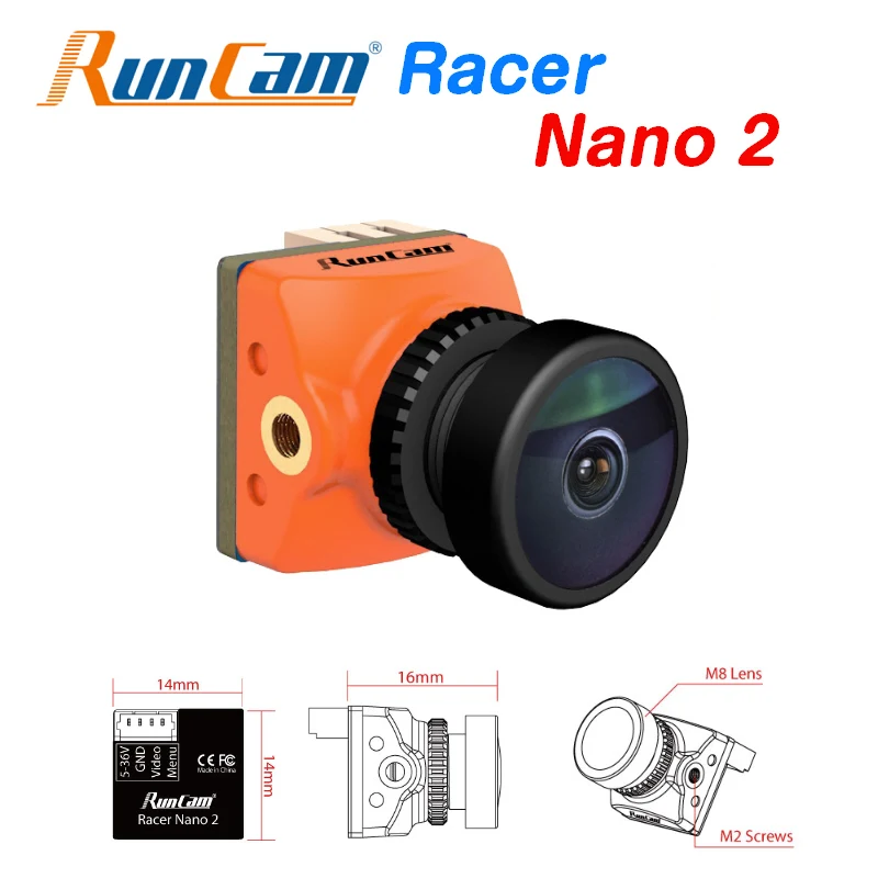 

RunCam Racer Nano 2 FPV Waterproof Camera CMOS OSD 1000TVL Super WDR 6ms Low Latency Gesture Control for Racing Drone