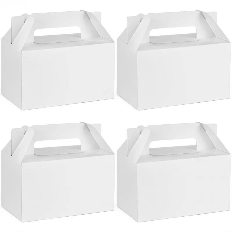 Angepasst-grenze Kraft Papier Handheld Cupcake Box Candy Cookie Fenster Box Backen Dessert Takeout Verpackung Box