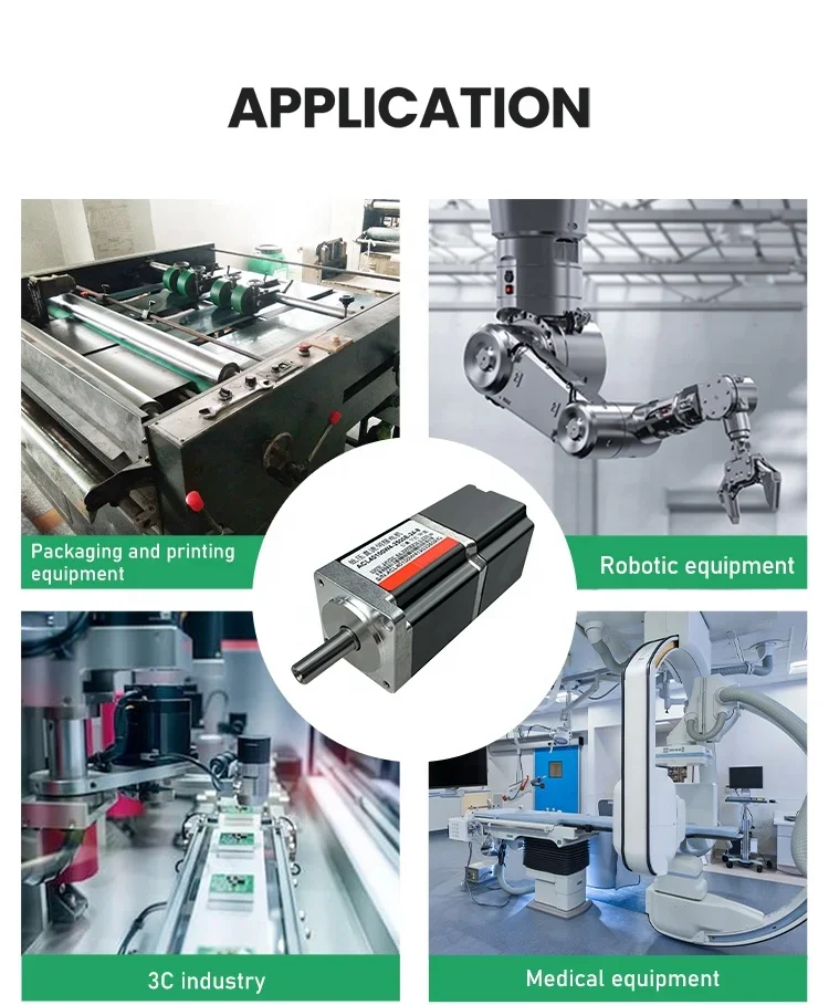 Pulse Control Servo System 48v 750w 2.4Nm Lawn Mower Robot Use Dc Servo Motor with Servo Drive