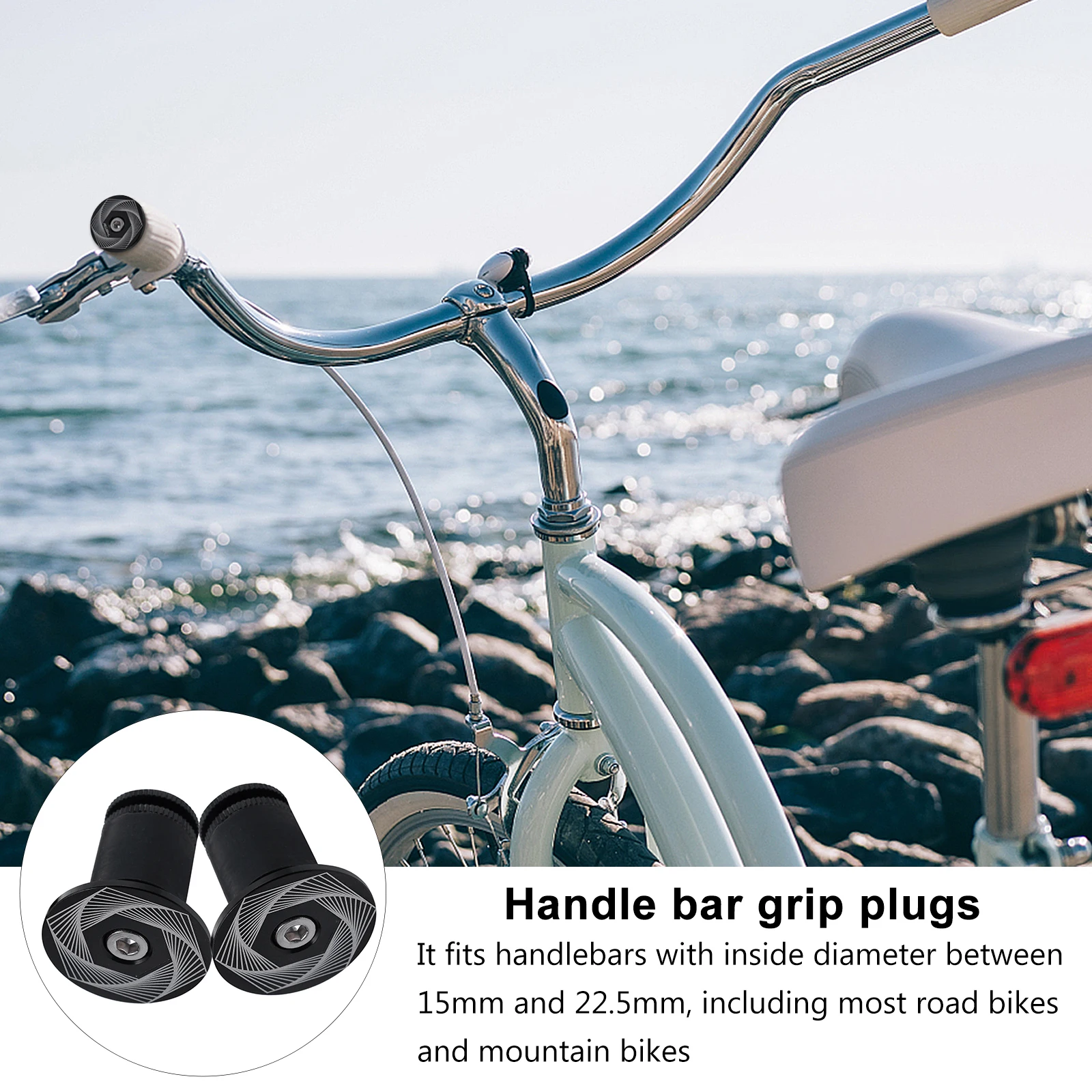 

2Pcs Aluminum Handlebar Bar End Plugs Cycling Locking Caps Expand Fit 15-22.5mm Road Bike Accessories Bar End Plugs