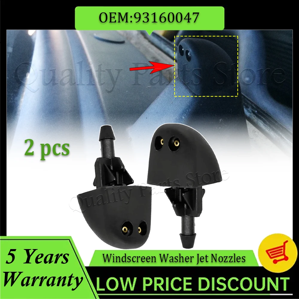 

2 шт. насадка для омывателя переднего стекла для Renault Vauxhall Vivaro Trafic Primastar 93160047 7700823915