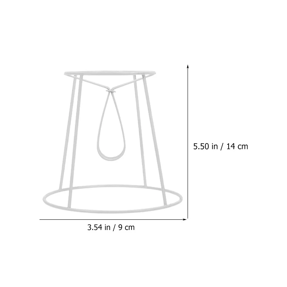 3 pezzi cornici per paralume 90 mm accessori per lampade da tavolo in ferro supporti per lampade da scrivania fai da te staffe bordo liscio di lunga durata