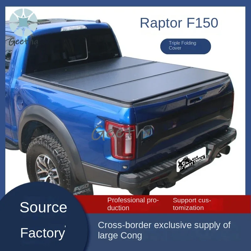 

Dirty Truck 4x4 Cross-Border Raptor F150 Electric Roller Tonneau Cover Hard Three-Fold Rear Trunk for Pickup Truck RANGER Car