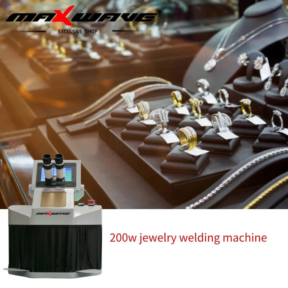 

Jewelry Laser Welding Machine Maxwave 7Inch YAG Fiber Laser Spot Welder For Thin Metal Sheet Ring Chain Pendant 60W 100W 200W
