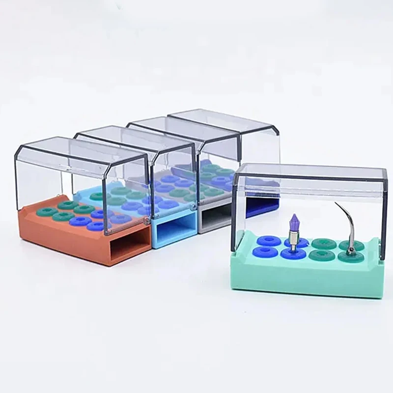 PIORPOY Dental Disinfection Storage Box 8 Holes Dentistry Ultrasonic Scaler Tips Holder Stand Burs Organizers Odontologia Tools