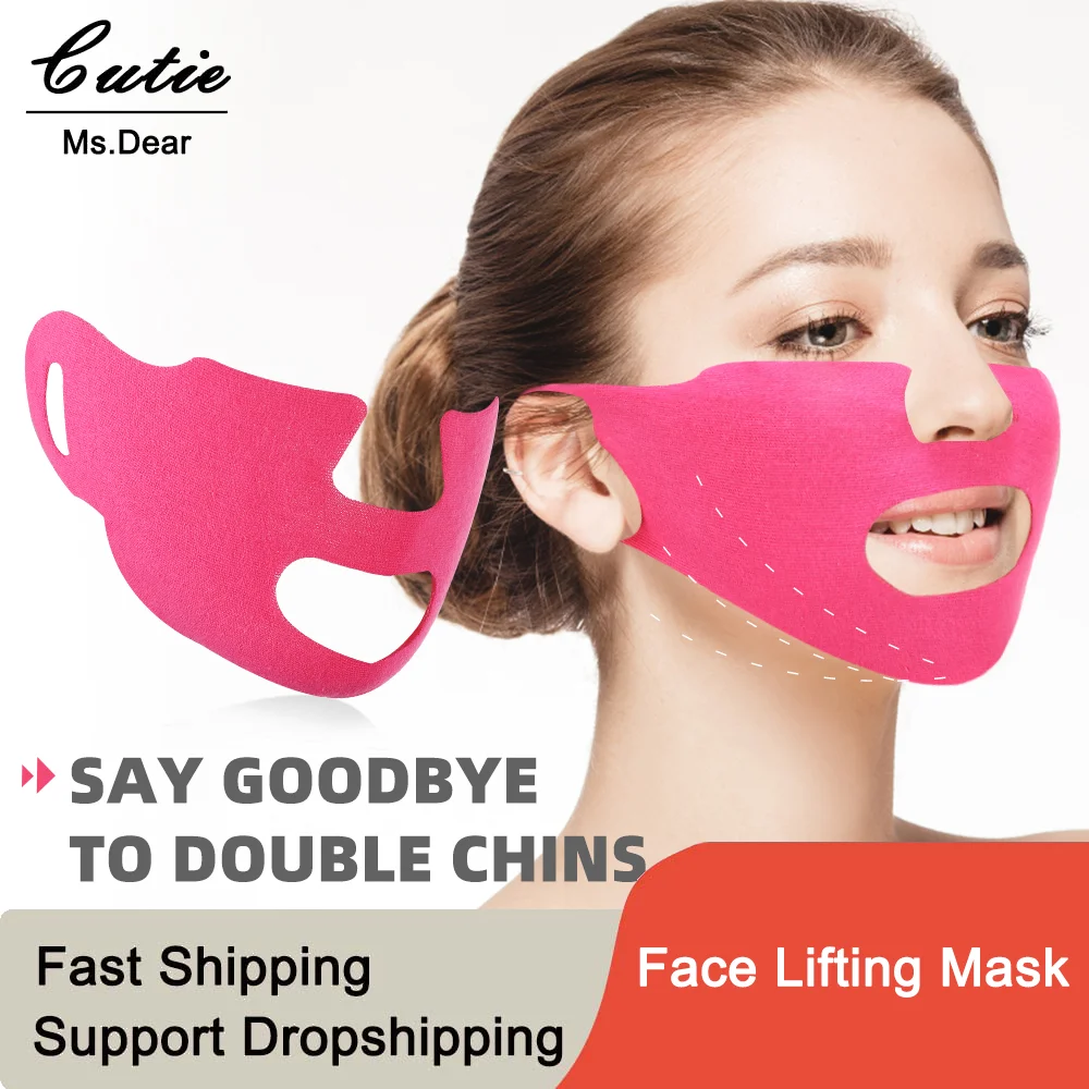 

V-Shaped Face Lifting Mask Ear-Hanging Slimming Mask Women Skin Hydrating Moisturizing Lifting Firming Mask V Shape Anti-Wrinkle