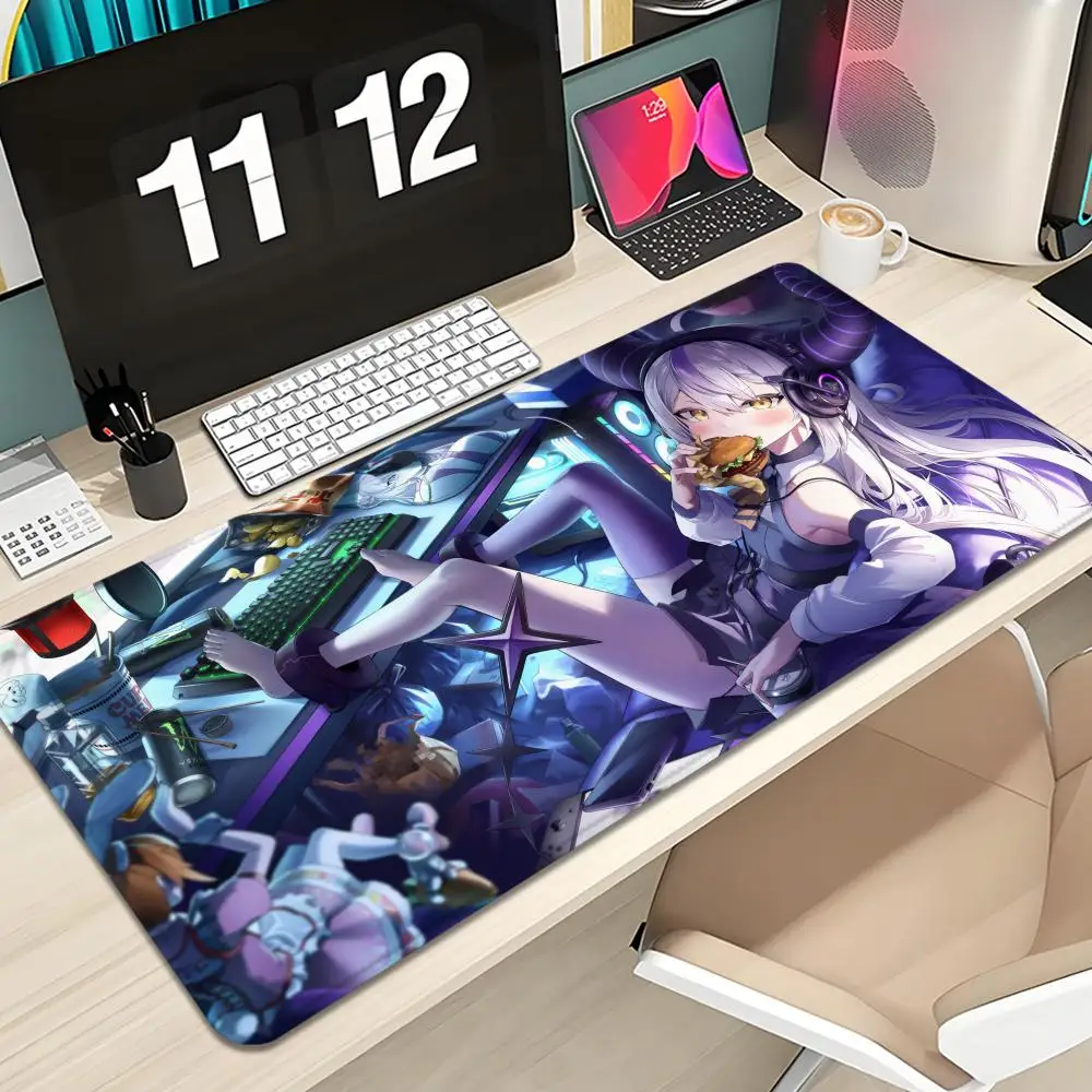 

La+ Darknesss Hololive Mouse Pad Keyboard Mousepad large 1200X600 mm Desk Mat PC Gamer High definition printing Table pad