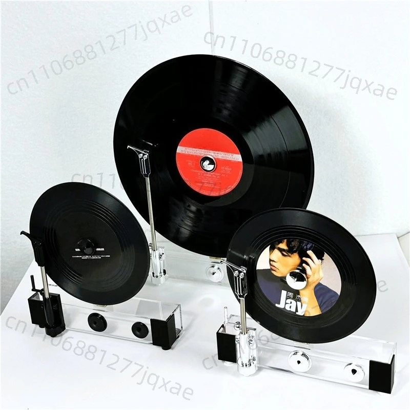 

Retro vinyl phonograph model, non-real machine, vinyl record ornament villa living room model room antique ornament