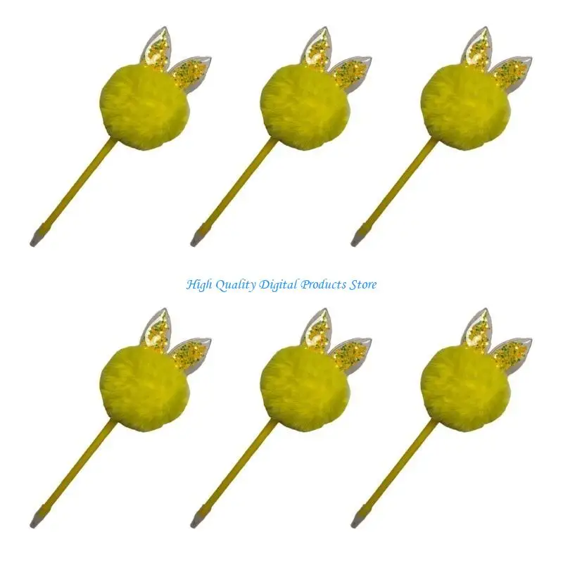 U2JE 6 قطعة قلم حبر جاف الإبداعية أفخم الكرة قلم حبر جاف عيد الميلاد تخزين ستوفير للطفل صبي فتاة عيد الميلاد حفلة لصالح #2