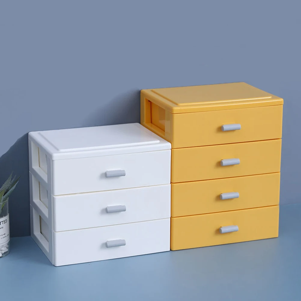 

3-Tier Desktop Storage Box Organizer Drawer For Home School Office Pp Material Sundry Holder Multi-Layer Plastic