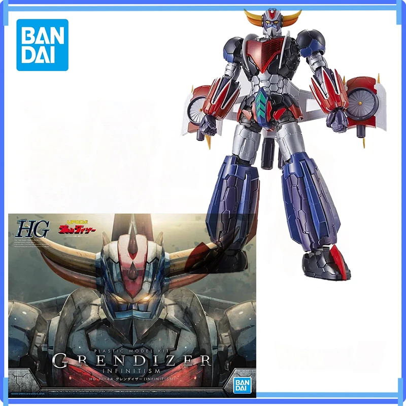 In Stock Bandai Genuine HG 1/144 GRENDIZER INFINITISM Robot Anime Action Figure Collectible Assembly Model Toys Ornaments Gift