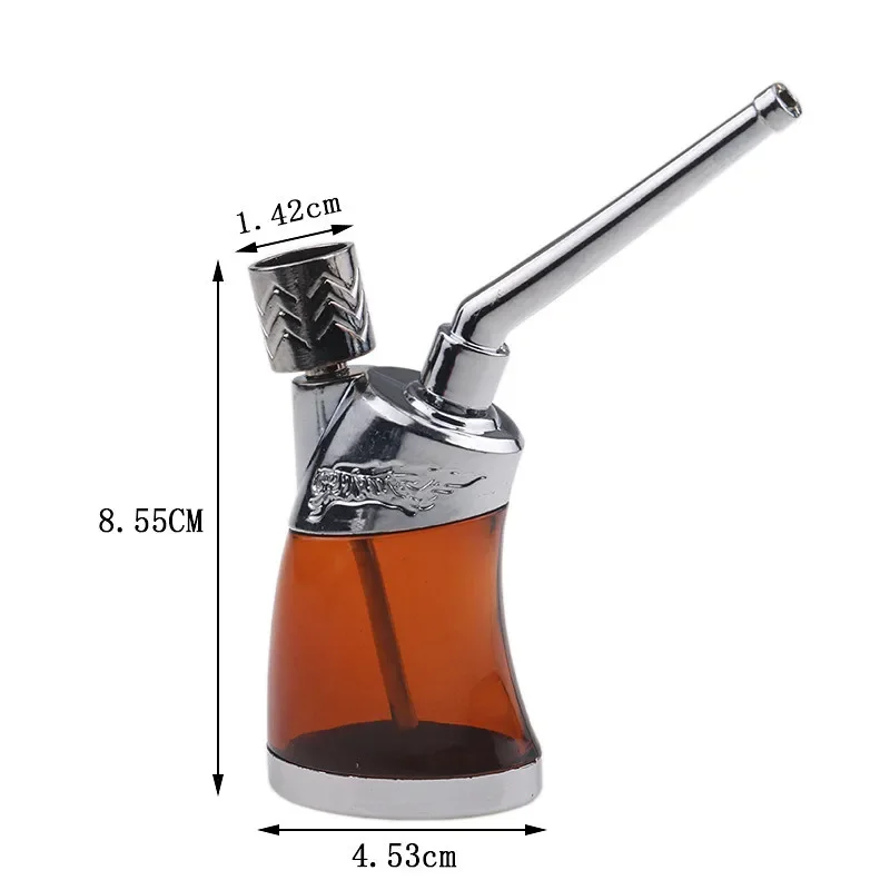 Pipa de fumar portátil de alta calidad, filtro de cigarrillo limpiador, tubo de Metal para la salud, filtración de narguile, herramientas para