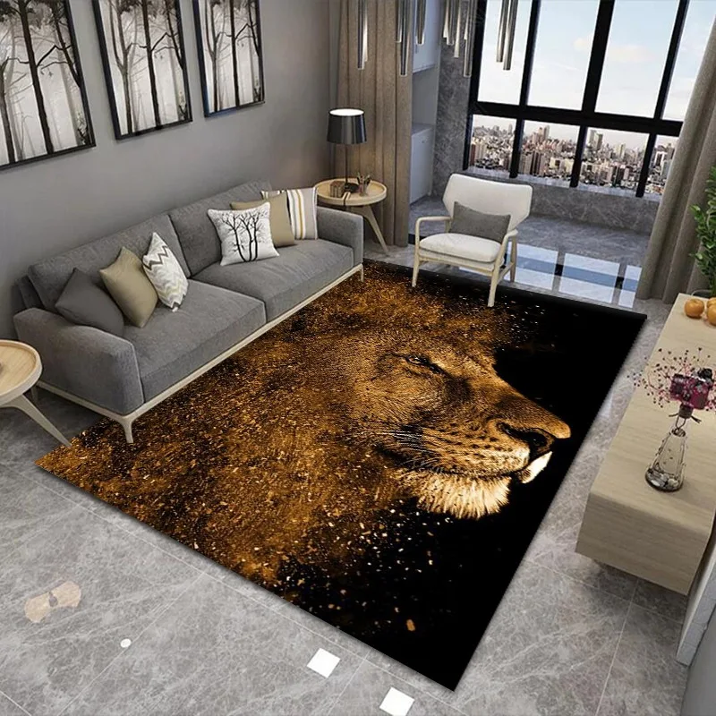 

Home Decor Carpet Cartoon Child Tiger/lion 3D Printing Carpets for Living Room Bedroom Area Rugs Kids Room Play Crawl Floor Mat