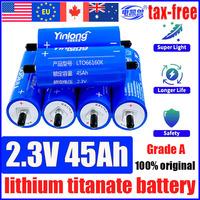 6-48pcs100% original Yinlong 2.3v 45ah LTO 66160 lithium titanate battery DIY 12V 24V 48V solar storage RV car audio battery