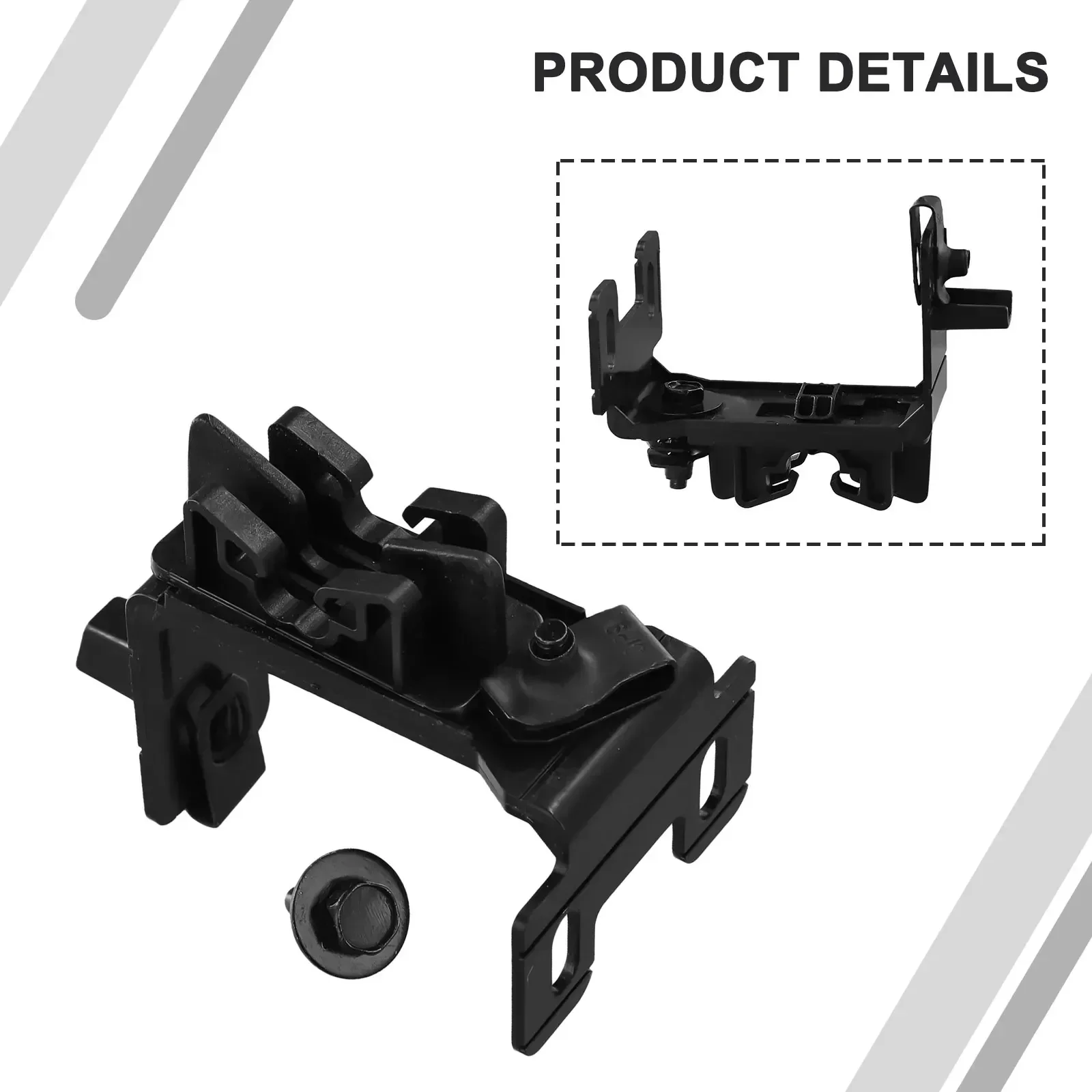 Radiator Core Support Bracket Black FT4Z-13A004-A Replacement Replacement Installation Elegant Design Practical