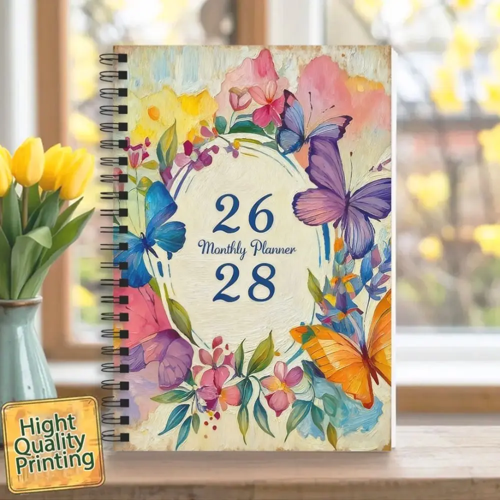 A5 مخطط شهري التقويم 100 صفحة غطاء مشهد 3 سنوات مخطط الانضباط الذاتي كفاءة مذكرات الكتابة مجلة السفر #3