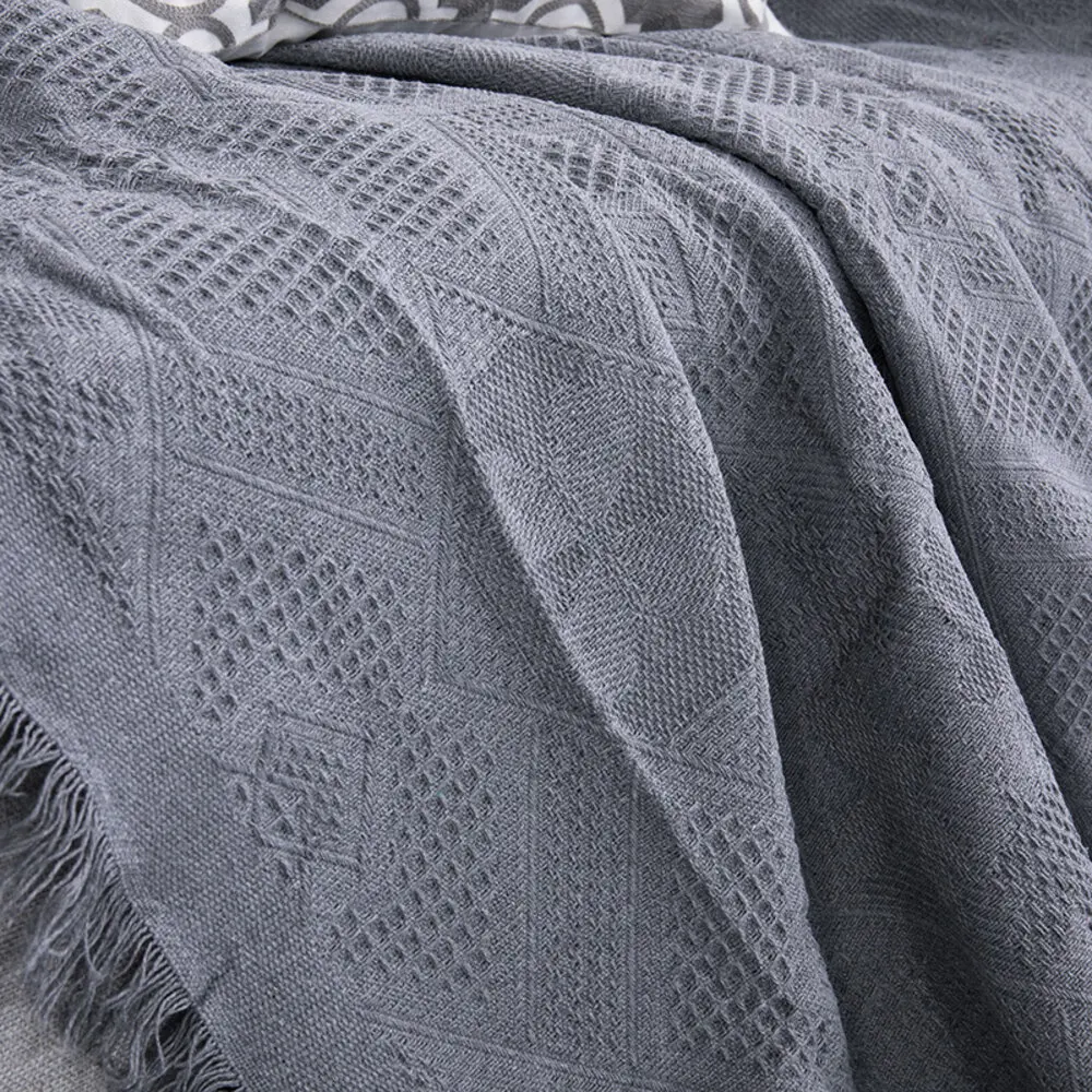 Pure Cotton Nordic Home Decor Sofa throw Blanket For Bed End Cover Blanket Sofa Cover decoration blanket office Nap Bedspread